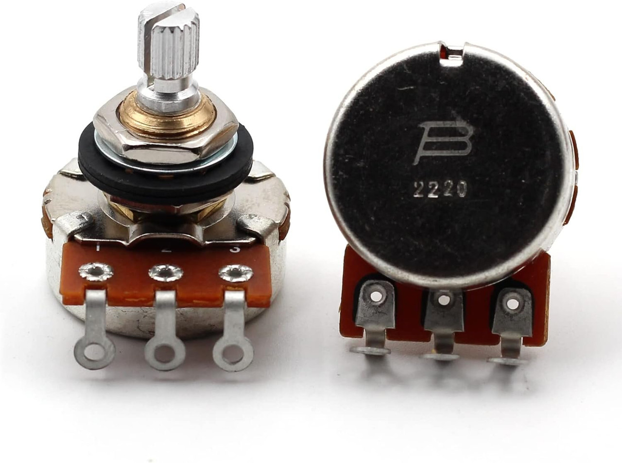 Metric Push Pull A500K Audio Split Shaft Import Coarse Spline Potentiometer