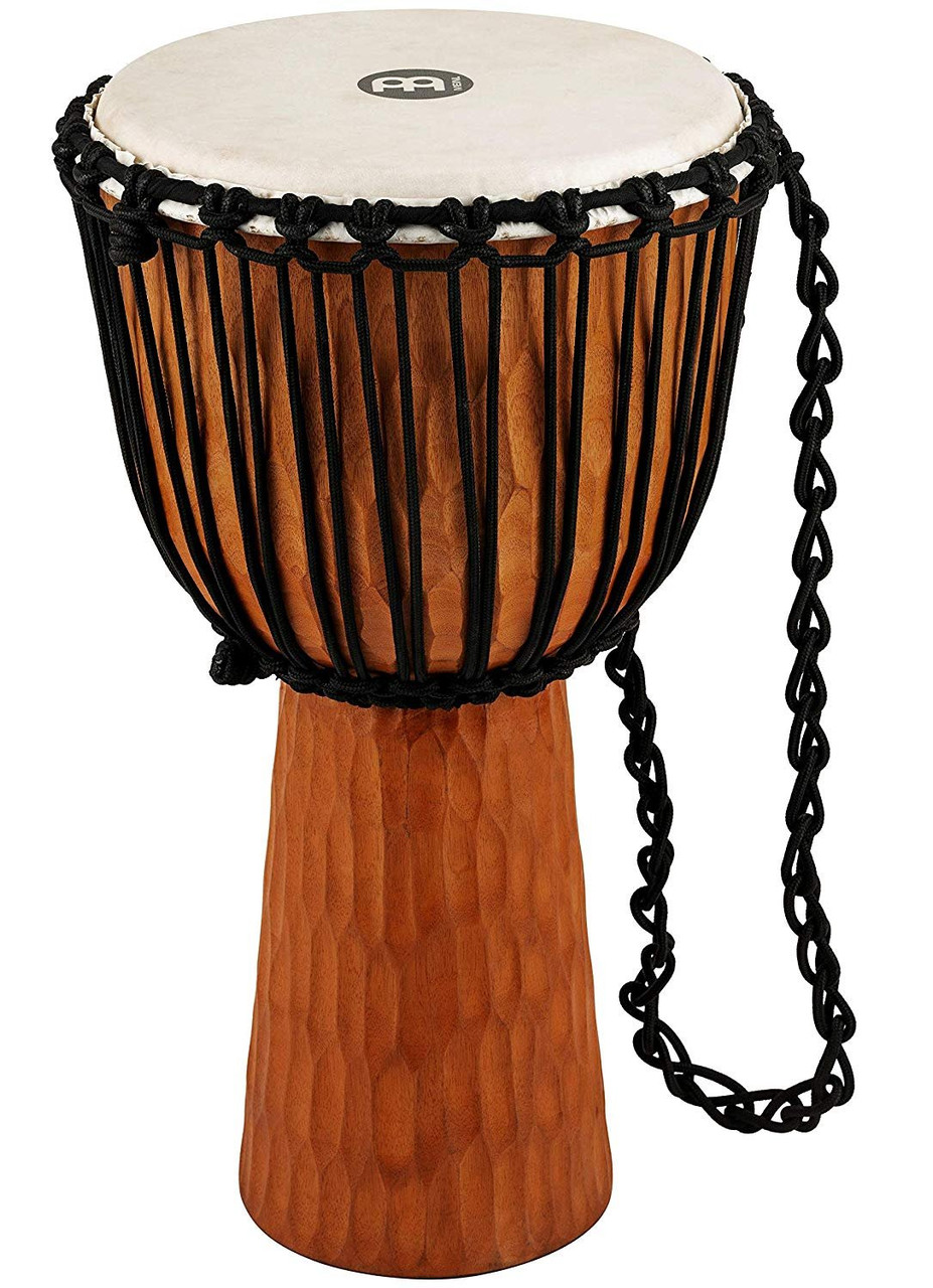 Meinl Percussion Djembe Hand Drum Circle Instrument, Carved Mahogany  Headliner Series — NOT Made in China — African Mali Weave Ropes, 2-Year  Warranty,