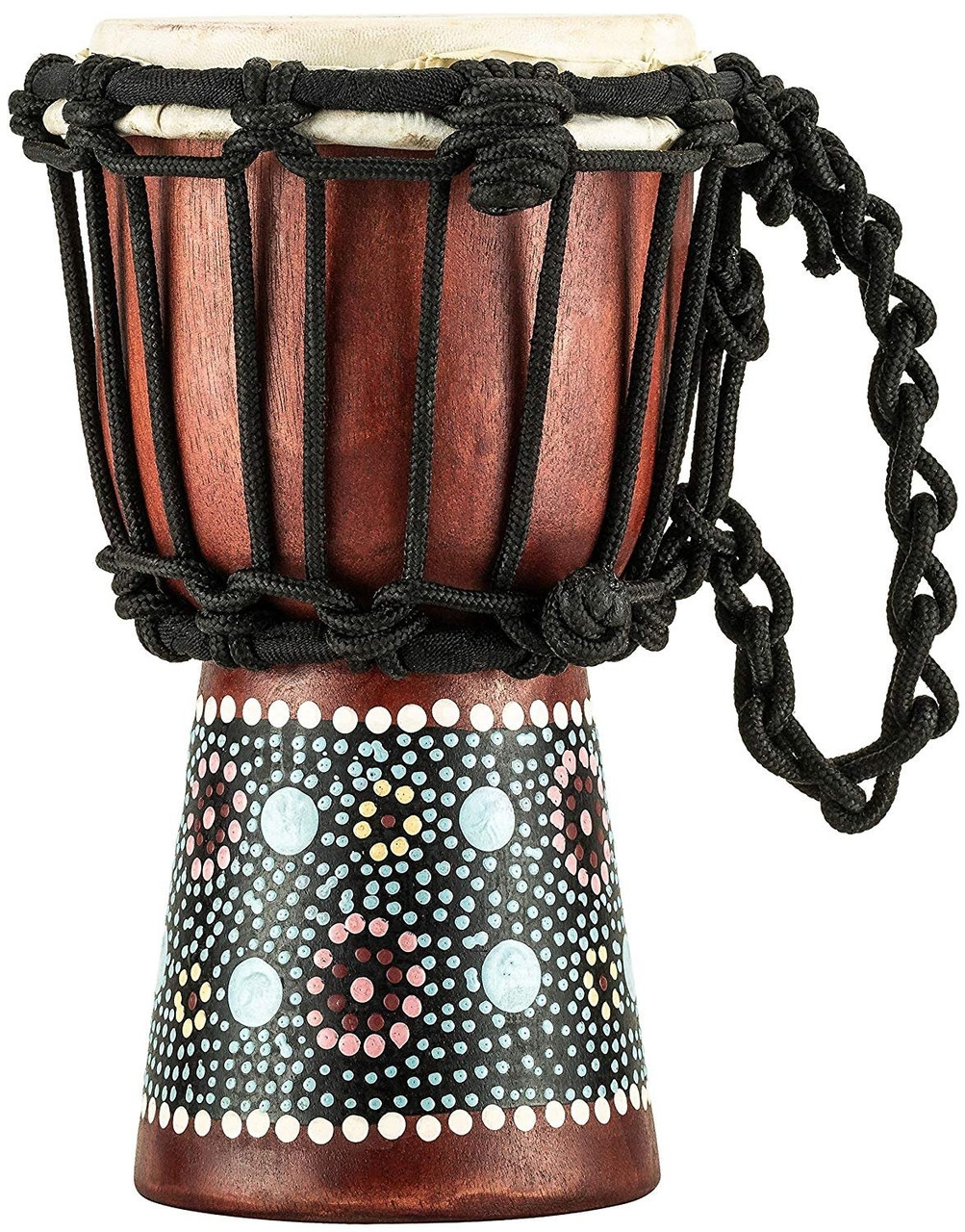 RUOSWTE 8.5 Djembe Drum, Bongo Drum, Percussion Music, Sheepskin Drum  Face, Professional Tuning, West African Style Hand Drum, The Gift for  Children