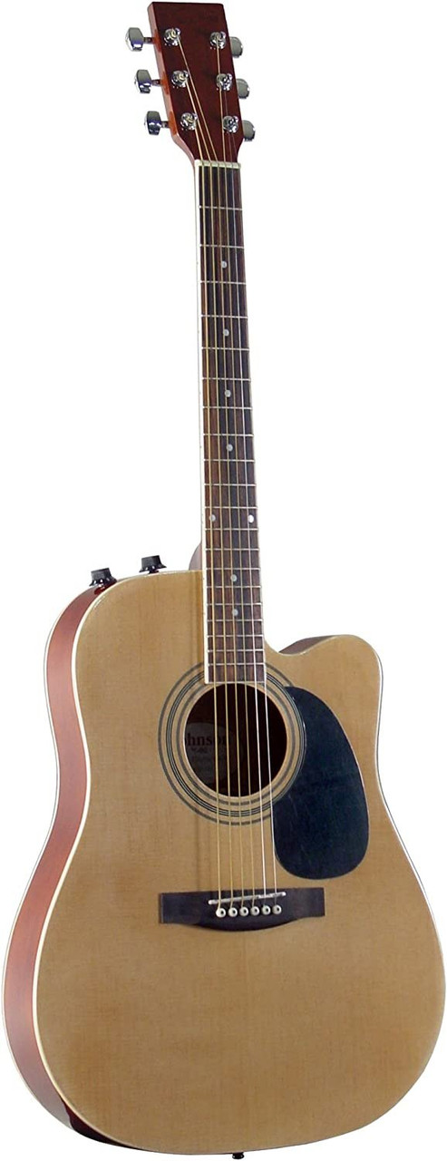 Johnson JG-650-TBL Thinbody Acoustic Guitar with Pickup, Blueburst