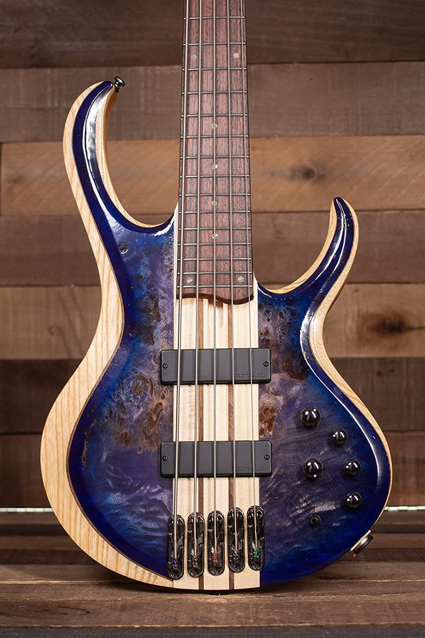 Ibanez Standard BTB845 Bass Guitar - Cerulean Blue Burst Low Gloss