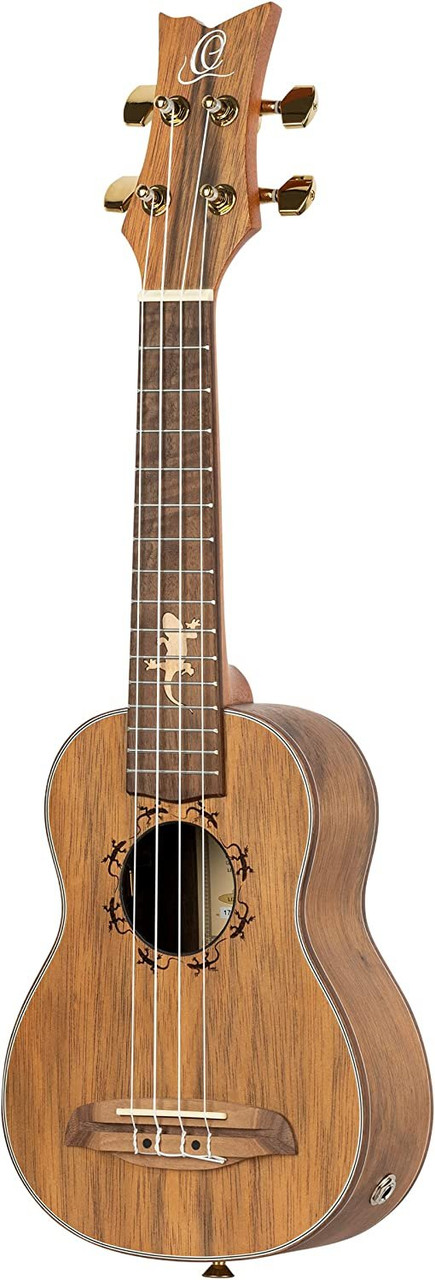 Ortega Guitars, 4-String Lizard Series Soprano Acoustic-Electric