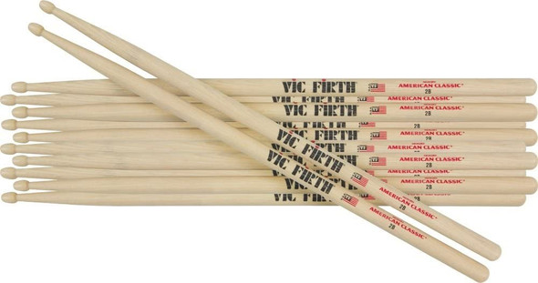 Vic Firth 12-Pair American Classic Hickory Drumsticks Wood 7A-