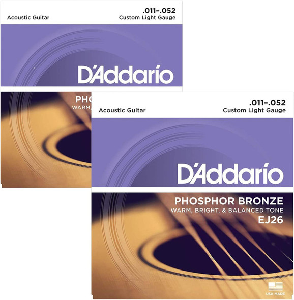 D'Addario EJ26 Acoustic Guitar Strings - 2 Packs