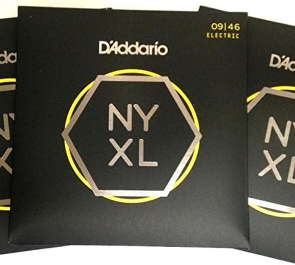 D'Addario 09-46 Super Light Gauge Electric Guitar Strings - 3-Pack (NYXL 0946)