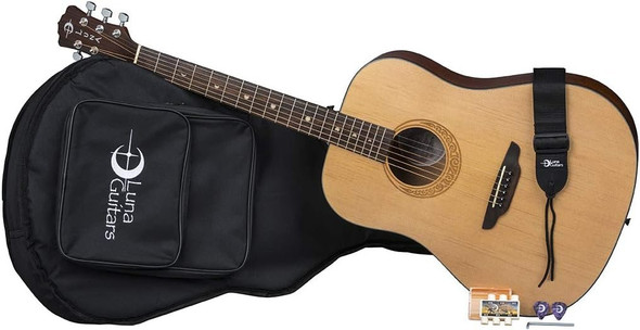 Johnson JG-650-TN Thinbody Acoustic Guitar with Pickup, Natural