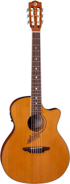 Luna Woodland Cedar Nylon Acoustic-electric Guitar - Satin Natural