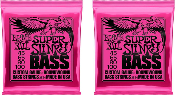 Ernie Ball P02834 ^2 Super Slinky Bass Strings 45-100,2 Pack