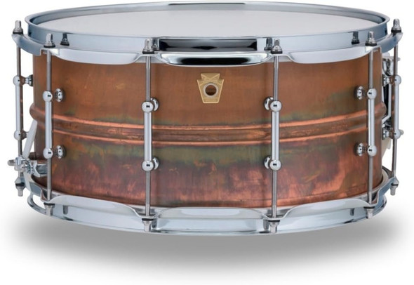 Ludwig Copper Phonic Smooth Snare Drum 14 x 6.5 in. Raw Smooth Finish with Tube Lugs (LC663T)