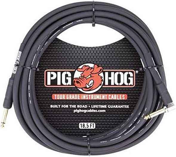 Pig Hog 18.5' Right Angle Instrument Cable - 8mm (PH186R)