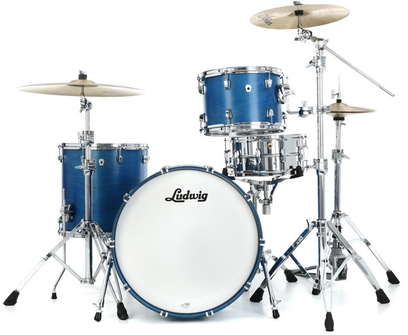Ludwig NeuSonic 3-piece Shell Pack with 22" Bass Drum - Satin Royal Blue (LN34233TXPB)
