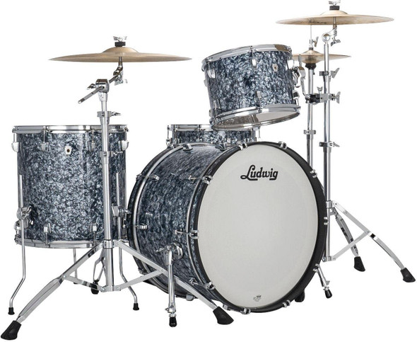 Ludwig NeuSonic 3-piece Shell Pack with 22" Bass Drum - Steel Blue Pearl (LN34233TXA7)