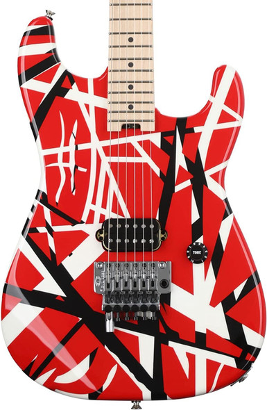 EVH Striped Series - Red with Black Stripes (510-7902-503)