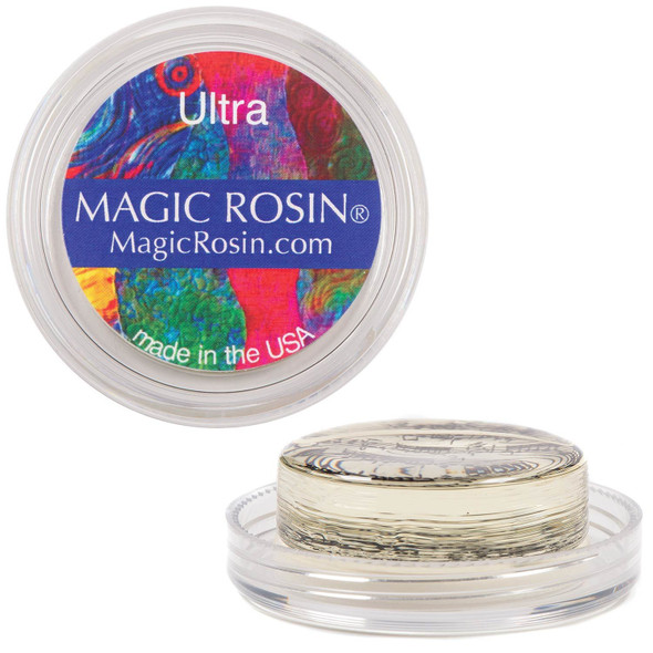 Magic Rosin Ultra Bach Manuscript - Professional Grade Instrument Rosins for Cello and Bass - Excellent Grip - Delivers a Clear Complex Tone - Transparent Low Dust Pine Bow Rosin - USA Made