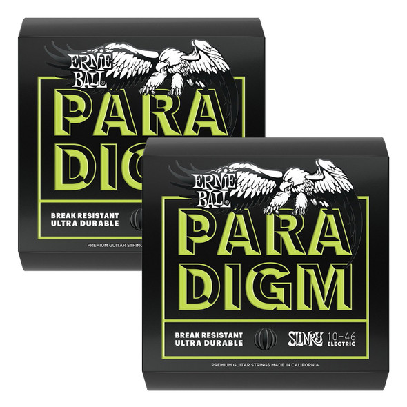 Ernie Ball Regular Slinky Paradigm Electric Guitar Strings 10-46 2 Pack