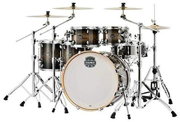 Mapex Armory Studioease Fast Shell Pack - Black Dawn with Chrome Plated Hardware