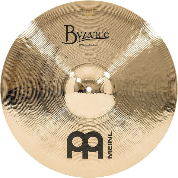 Meinl Cymbals B18MTC-B Byzance 18-Inch Brilliant Medium Thin Crash Cymbal