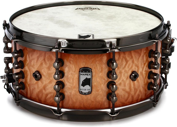 Mapex Black Panther Design Lab Versatus Snare Drum - 14 x 6.5 inch - Peach Burl Burst (BPDLMH4650-LPWd1)