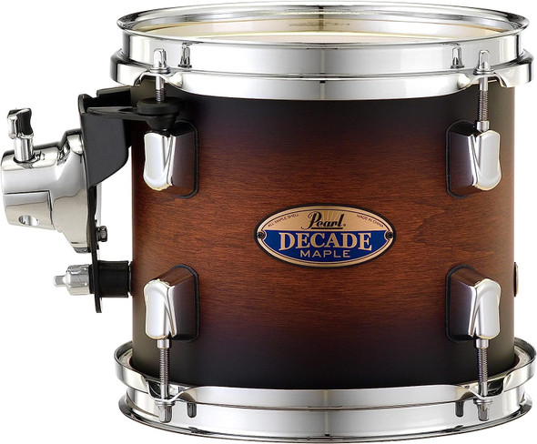 Pearl Decade Maple 8"x7" tom w/OPTI-LOC - Satin Brown Burst