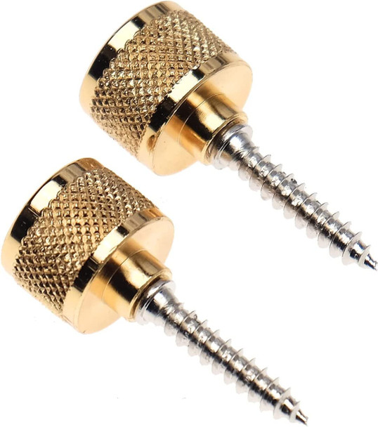 Gretsch Strap Buttons with Mounting Hardware for Guitars, Gold