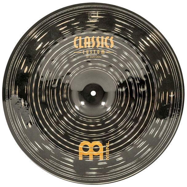 Meinl 18" China Cymbal - Classics Custom Dark - Made in Germany, 2-YEAR WARRANTY (CC18DACH)