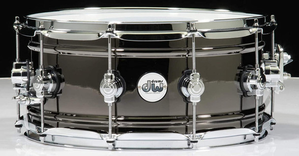 DW Design Series Snare Drum - 6.5 x 14 inch - Black Nickel Over Brass (DDSD6514BNCR)