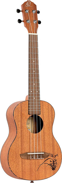Ortega Guitars, 4-String Bonfire Series Tenor Ukulele, Right-Handed, Acoustic, (RU5MM-TE)
