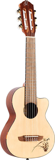 Ortega Guitars 6 String Bonfire Series Cutaway Guitarlele, Right-Handed, (RGL5C)