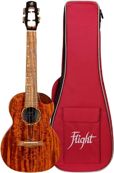 Flight Ukuleles Solid Acacia 4-String Tenor Ukulele (ALMMUSTEQ)