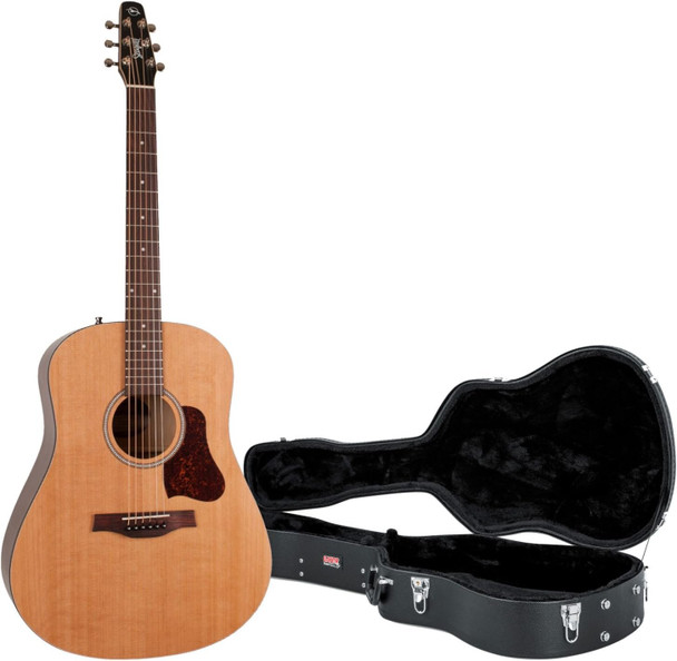 Seagull Guitars S6 Cedar Original Acoustic Guitar With Gator Hard Case - Natural (046386)