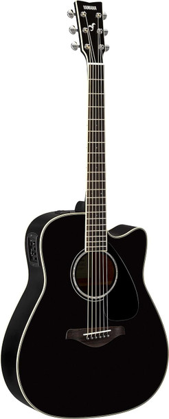 Yamaha Solid Top Dreadnaught Acoustic Guitar - Black (FG830)