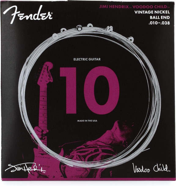 Fender Hendrix Voodoo Child Electric Guitar Strings, Vintage Nickel, Ball End - .010-.038