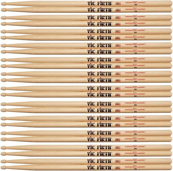 Vic Firth 5A Drum Sticks - American Classic (12-Pair)