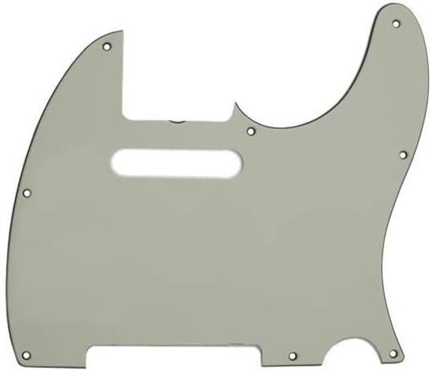 Fender 3-Ply 8-Hole Pickguard for '62 Custom and Highway One Telecaster Guitars, Mint Green