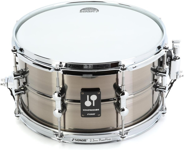 Sonor Kompressor Series Brass Snare Drum - 7 x 13-inch - Polished (KS-1307-SDB)