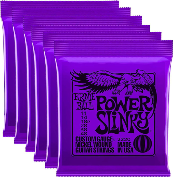 Ernie Ball Power Slinky 11-48 - 6 Pack Bundle (P02220)