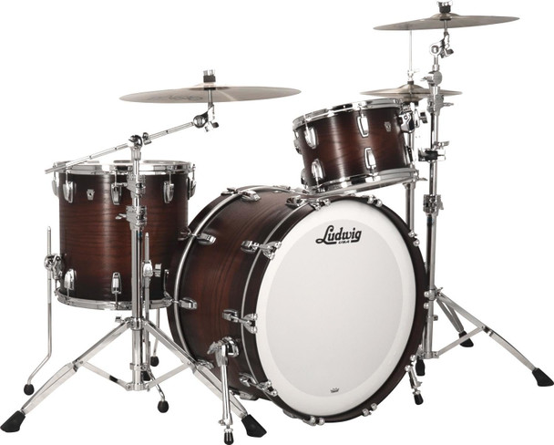 Ludwig Classic Oak Pro Beat 3-piece Shell Pack with 24" Bass Drum - Brown Burst (L7344AXK2WC)