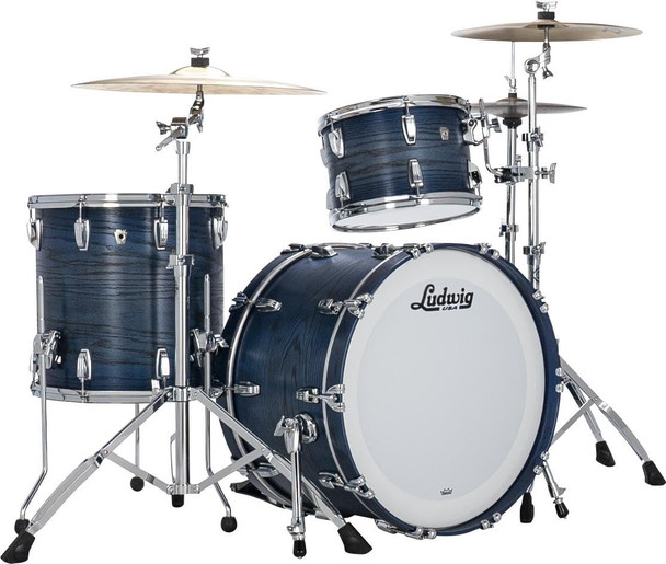 Ludwig Classic Oak Fab 3-piece Shell Pack with 22" Bass Drum - Blue Burst (L7342AXK3WC)