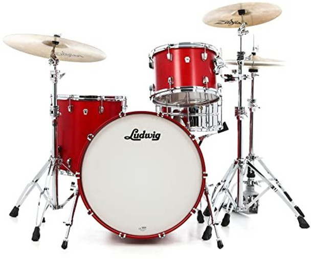 Ludwig NeuSonic 3-piece Shell Pack with 22" Bass Drum - Satin Diablo Red (LN34233TXPR)