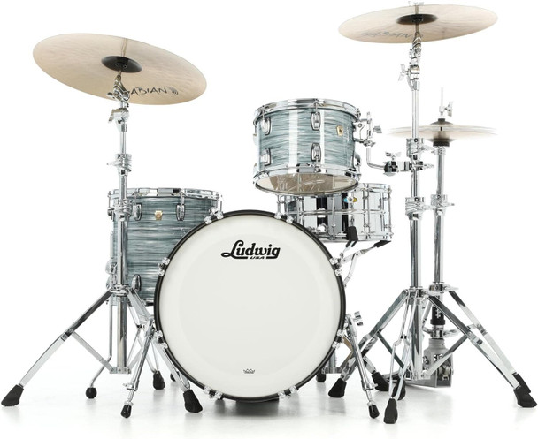 Ludwig Classic Maple Downbeat 20 Shell Pack - Vintage Blue Oyster