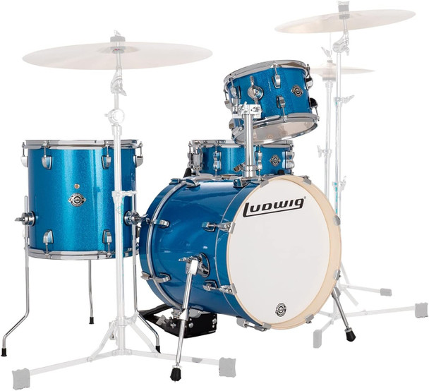 Radic Ludwig Breakbeats [LC2792] Drum Set, Blue Sparkle