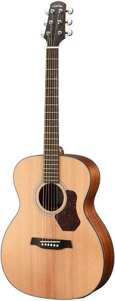 Walden O550E Natura Solid Spruce Top Orchestra Acoustic-Electric Guitar - Open Pore Satin Natural