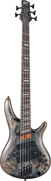 Ibanez SRMS805 Multi Scale 2018 5-String Bass Guitar, Bound Panga Panga Fingerboard, Deep Twilight