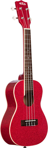 Kala Brand Music Sparkle Ritzy Red Gloss Concert Ukulele (KA-SPRK-RED)