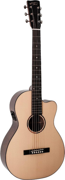 Recording King 6 String Acoustic-Electric Guitar, Right, Gloss Natural (RP-G6-CFE5)