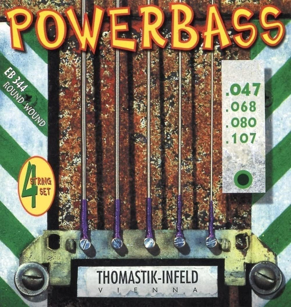 Thomastik-Infeld EB344 Bass Guitar Strings: Power Bass 4 String Magnecore Set G, D, A, E Set
