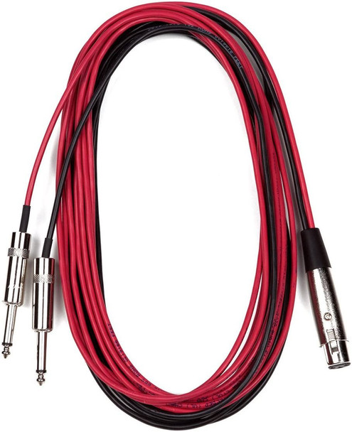 ddrum XLR to 1/4" Mono Trigger Cable for Acoustic Pro, DRT & Chrome Elite Drum Triggers, 15 feet