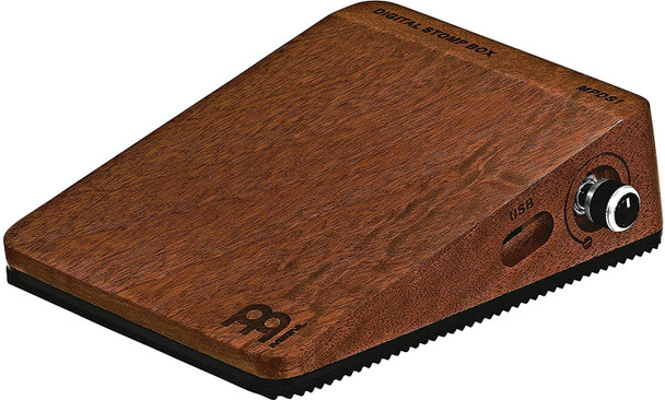 Meinl Digital Stomp Box for Multi-instrumentalists with Active Piezo Pickup — Create Rhythmic Patterns — 5 Programmed Samples Plus 1 Custom, Features Mahogany Body and Quarter-inch Input/Output Jacks