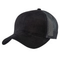 black & charcoal unisex plain trucker caps