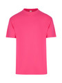 Hot Pink Plain Alex unisex T-shirt with a regular fit, made from 100% pre-shrunk cotton jersey, a versatile blank tee for bulk purchase and promotional printing.
